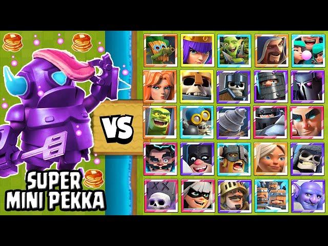 SUPER MINI P.E.K.K.A vs TODAS LAS CARTAS | NUEVA CARTA | DESAFIO de CLASH ROYALE