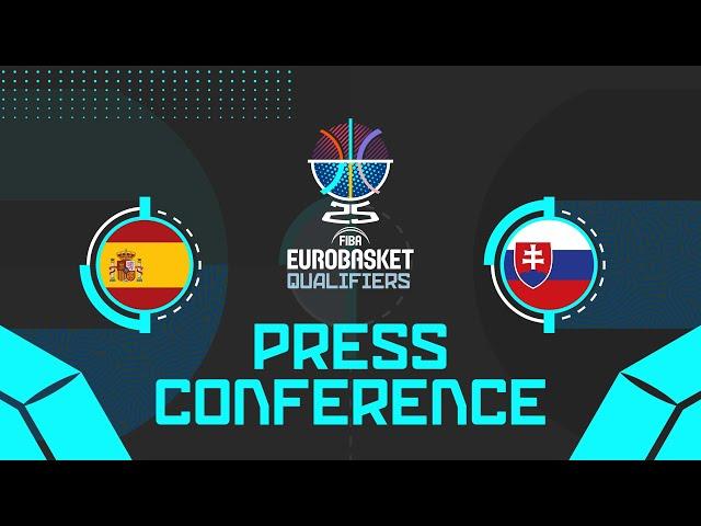 Spain v Slovakia - Press Conference | FIBA EuroBasket 2025 Qualifiers