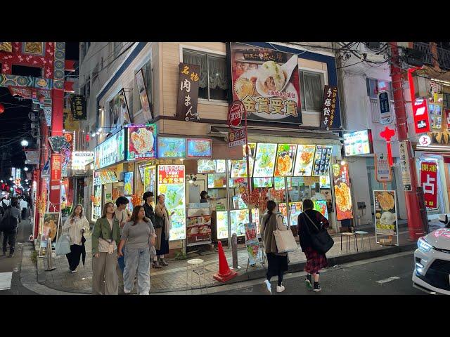 LIVE IN JAPAN(10.28.24)  Lively Evening Walk in Yokohama