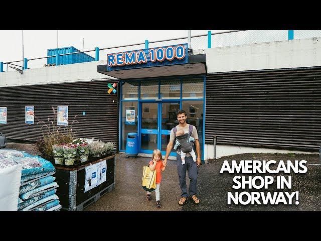 Americans go shopping in Norway at a supermarket! (First impressions + thoughts)