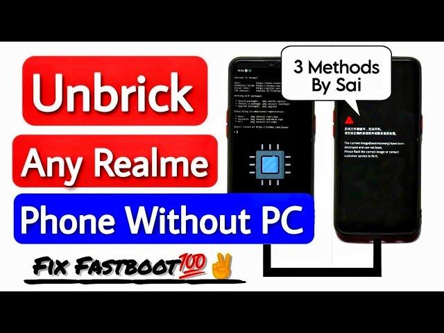 How To Unbrick Realme Devices Without PC. Fix The Current Image (Boot/Recovery) Has Been Destroyed