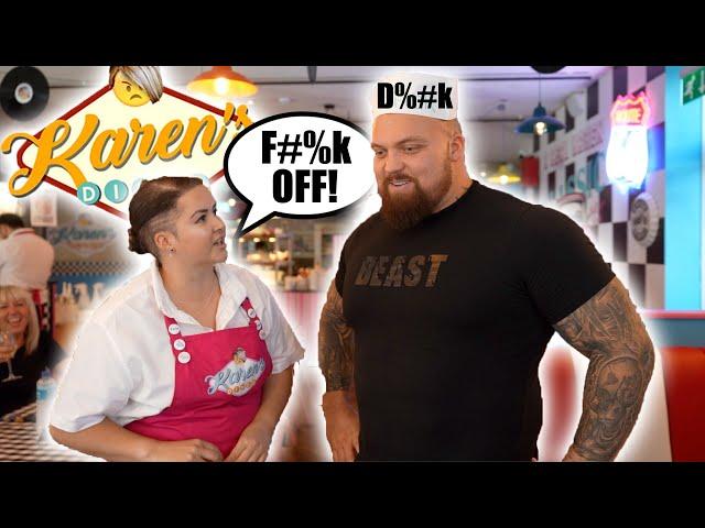 Eating at The Worlds RUDEST Restaurant (VERBALLY ABUSED) - Karen's Diner