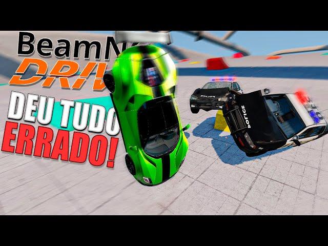 Perseguição Policial em Alta velocidade no Beamng Drive Multiplayer