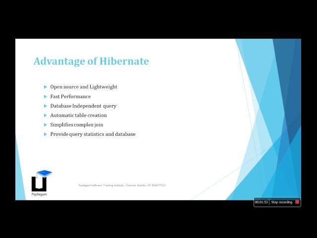 Hibernate Introduction - Payilagam - Hibernate Training in Chennai