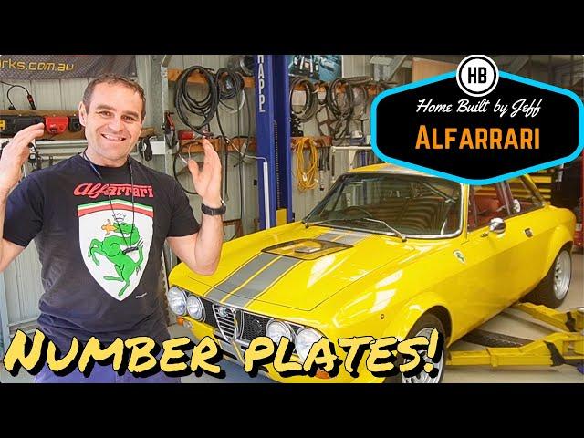 Number plates! - Ferrari engined Alfa 105 Alfarrari build part 220