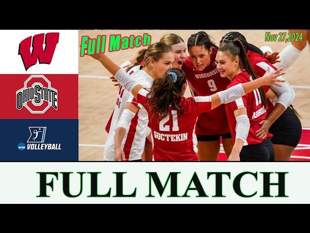 Wisconsin vs Ohio State Full Match | Women's College Volleyball 2024 | NCAA Volleyball 2024