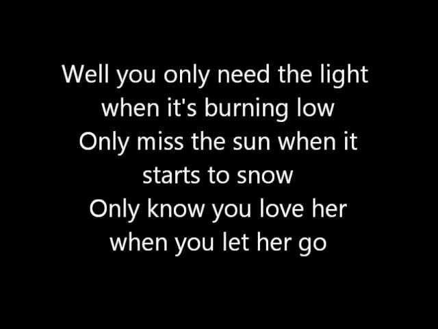 passenger- let her go (lyrics video)