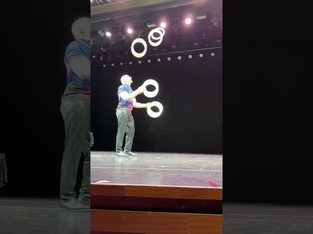 #shorts Royal Caribbean Odyssey of the Seas - World Champion Juggler Jason Garfield - Rings