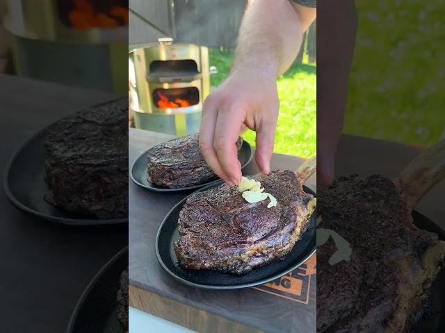 The Best Tomahawk Steak Recipe | Over The Fire Cooking by Derek Wolf