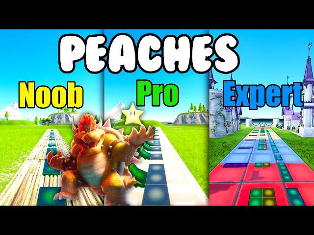 Peaches - The Super Mario Bros. Movie (Fortnite Music Blocks) Noob vs Pro vs Expert