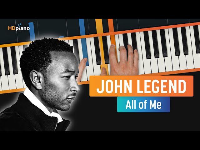 How to Play "All of Me" by John Legend | HDpiano Piano Tutorial (UPDATED)