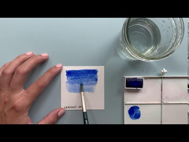 Watercolor Techniques: Gradient - Dry