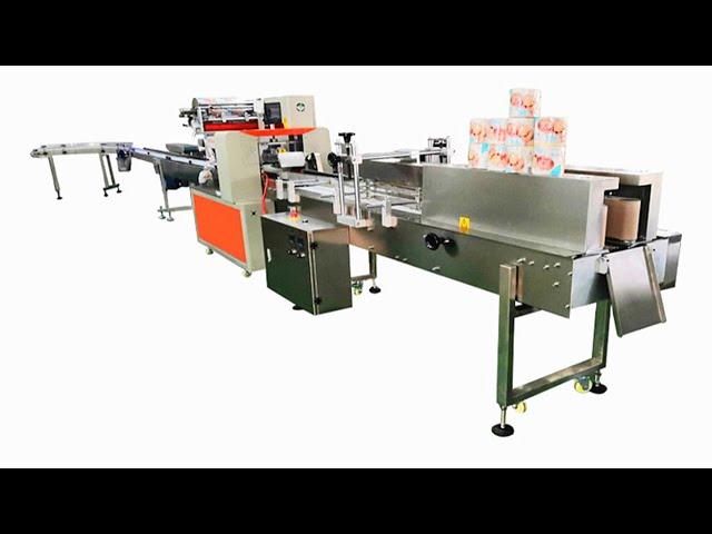 Automatic single roll toilet paper pillow packing machine