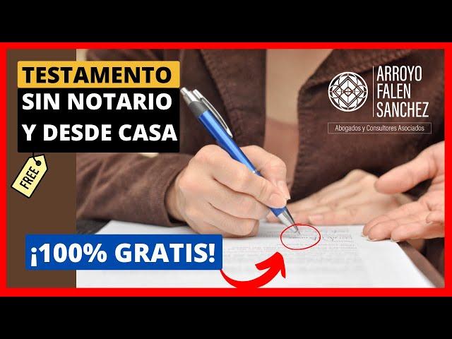  ¿CÓMO HACER UN TESTAMENTO EN CASA VÁLIDO Y SIN NOTARIO? | TESTAMENTO OLÓGRAFO EN PERÚ