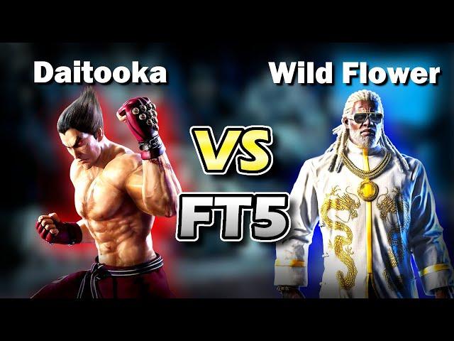 Daitooka (Kazuya) vs Wild Flower (Leroy) FT5 - TEKKEN 7