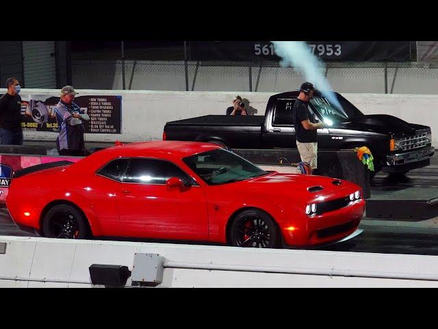 Hellcat Redeye vs S10 - built vs bought - 1/4 mile drag race