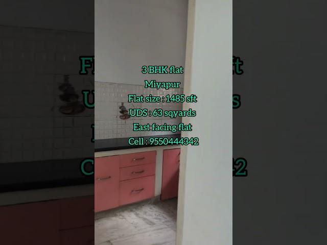 3 BHK flat for sale in Hyderabad Miyapur || Resale flat for sale in Miyapur || Flat for sale