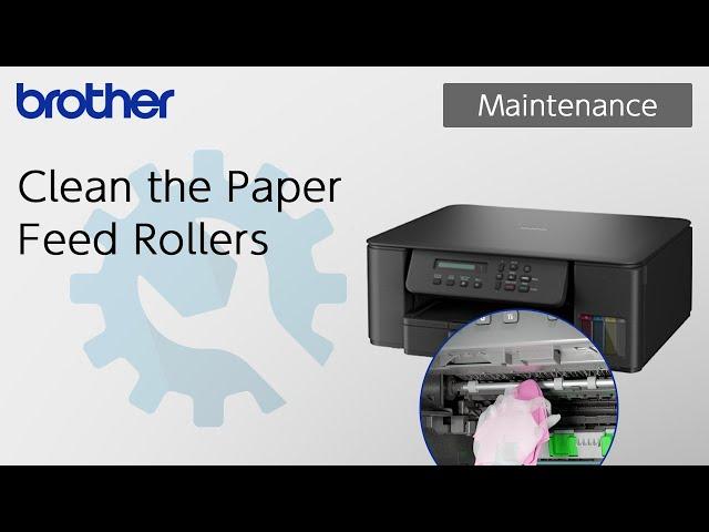 Clean the Paper Feed Rollers [Brother Global Support]