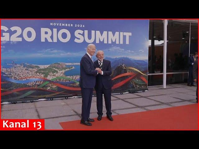 Joe Biden, Xi Jinping and Emmanuel Macron arrive at G20 summit in Rio de Janeiro