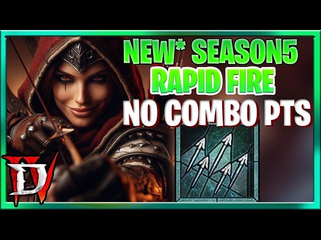 Diablo 4 Season 5 Rapid fire Rogue Build Guide Billion+ Damage  : No Combo Points No Imbue