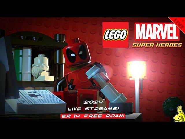 LEGO Marvel Super Heroes: 2024 LIVE STREAMS Ep. 14 FREE ROAM (on Xbox Series X) - HTG