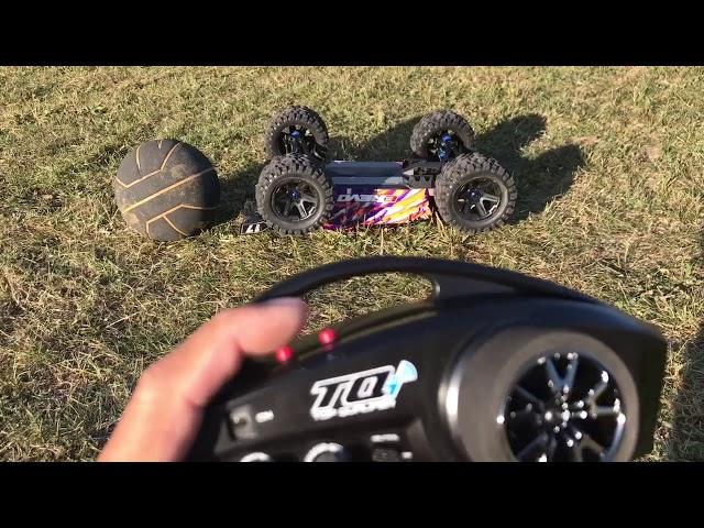 Traxxas E-Revo 2.0 self righting demo.