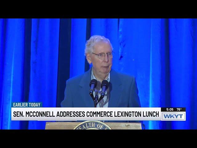 Senator McConnell speaks to business leaders at Commerce Lexington luncheon