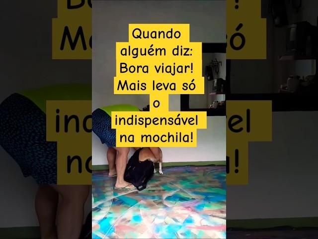 Bora Frida entra na mochila....kkk#trend #funny #engraçado #cachorro #amomeupet