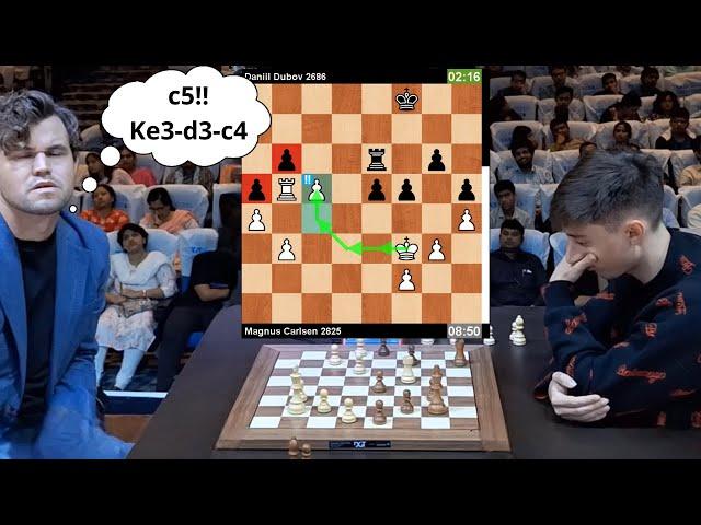  Magnus Carlsen's Genius Move Stuns Daniil Dubov! | Tata Steel