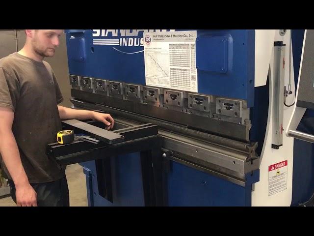 Standard Industrial 90 Ton Press Brake with ESA 640 Touch Screen Controller