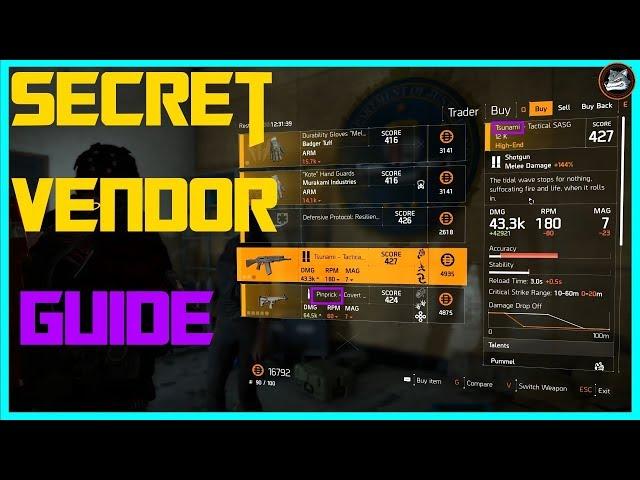 The Division 2 | Secret Vendor Guide