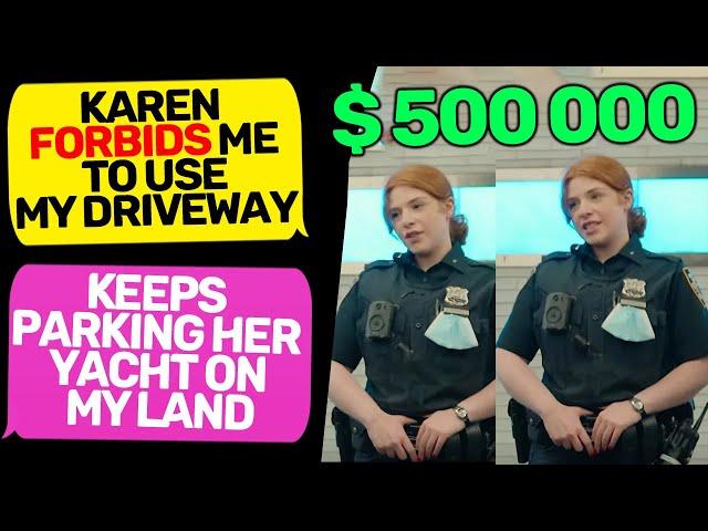 SMUG  KAREN THINKS MY NEIGHBORHOOD IS HER PROPERTY! I Am Owner of this Land r/MaliciousCompliance