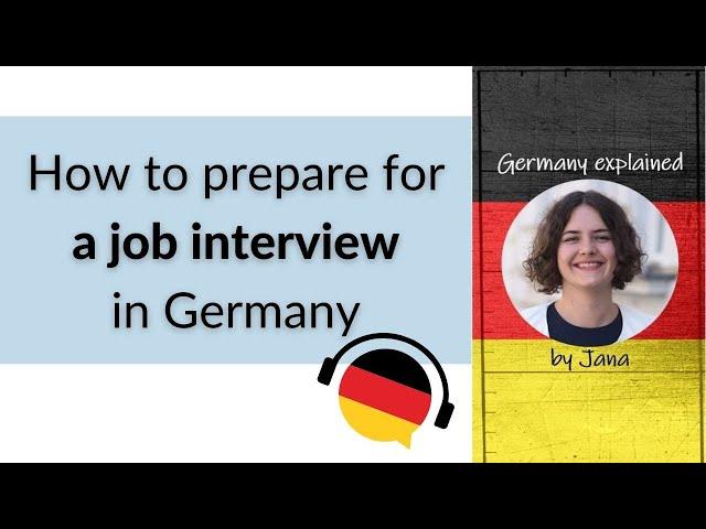 How to prepare for a job interview in Germany #HalloGermany