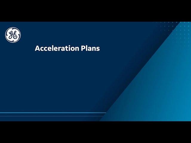 Acceleration plans from GE Digital: Outcome Services, Training & Education, and Technical Support