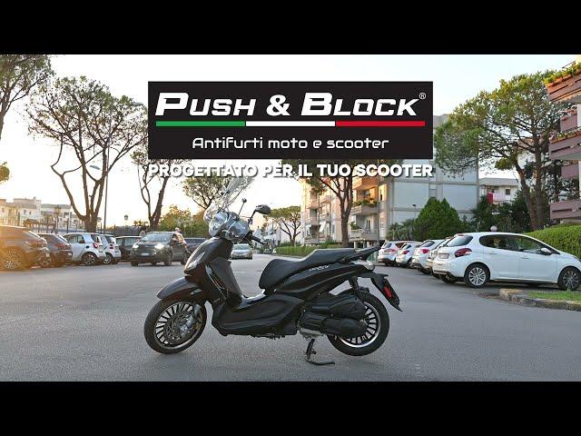 Antifurto Blocca Cavalletto per Scooter Push&Block