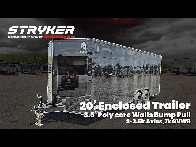 8.5x20 Spartan Enclosed Trailer vin# 43519