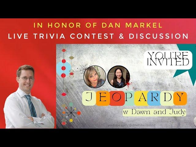 Live Trivia Night & Discussion in Honor of Dan Markel - with Dawn Dacquisto