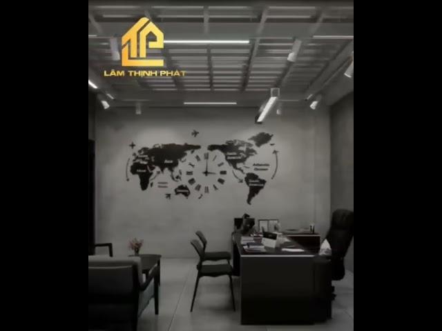 Phương án Văn phòng Mộc được Lâm Thịnh Phát thiết kế cho công ty BigSun Groups tại TP Cần Thơ