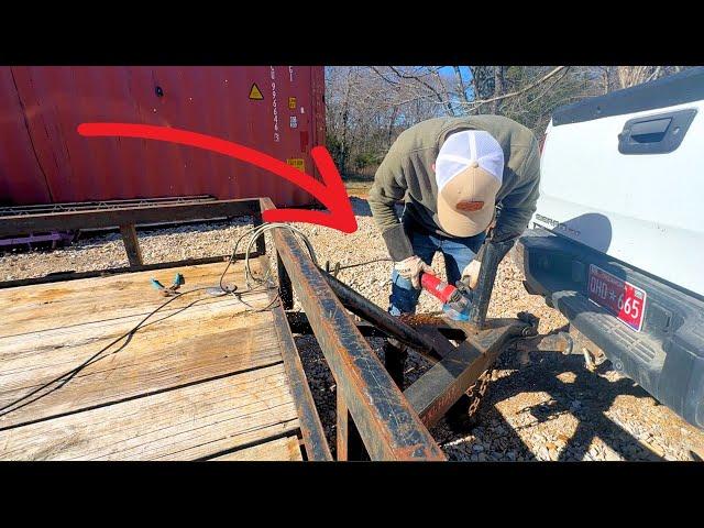 I surprised my Neighbor by Cutting up his Trailer!