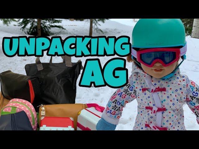 Unpacking American Girl Doll For Ski Trip