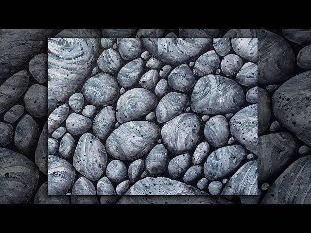 Beach Pebbles Acrylic Painting, Easy Rock Art Painting Tutorial |@StudioSilverCreek