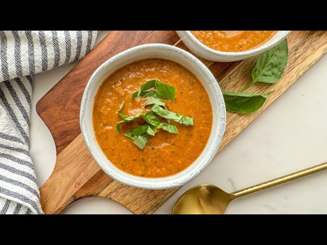 Summer Squash and Tomato Slow Cooker Soup Recipe