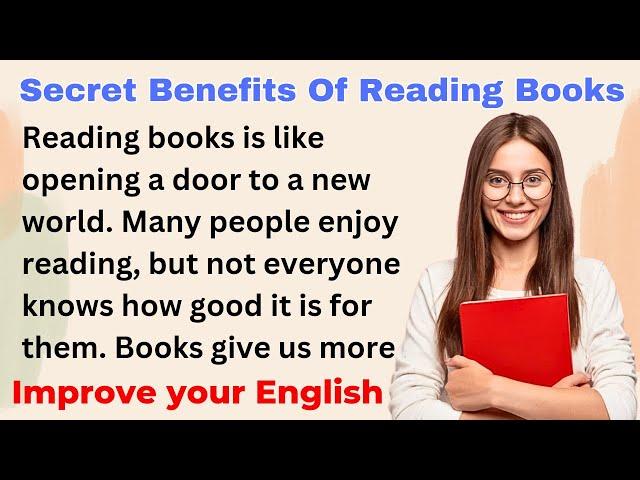 Secret Benefits Of Reading Books | Improve English | Everyday Speaking | Level 1 | Shadowing Method