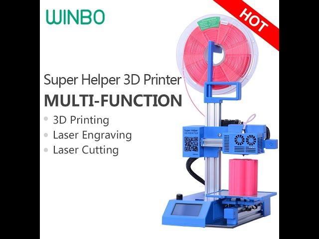 3D Printing: WINBO Super Helper 3D Printer Multi function3D Printing+Laser Engraving+Laser Cutting