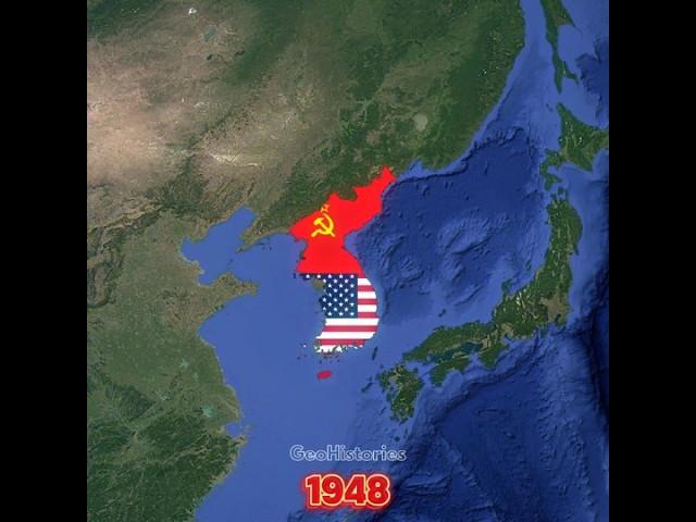 A Brief History of South Korea & North Korea #maps #history #historymap