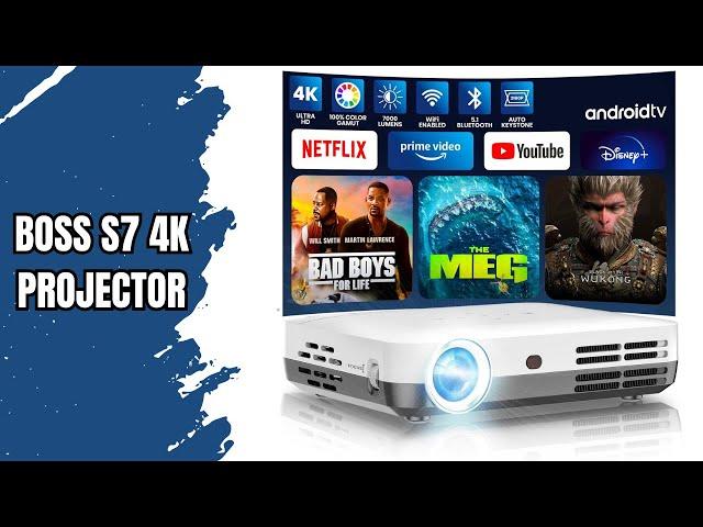 3D Ready Technology – Boss S7 Projector, 3840x2160 Resolution, Full Review