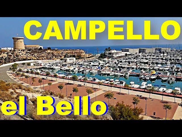 SPAIN: CAMPELLO el BELLO. The Beautiful Campello and the Nautical port.