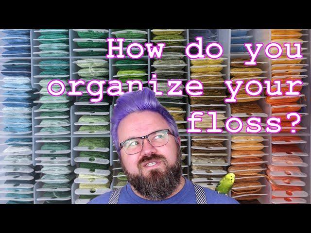 SonovaStitchToob: How do you organize your floss? (and the return of Nugget)