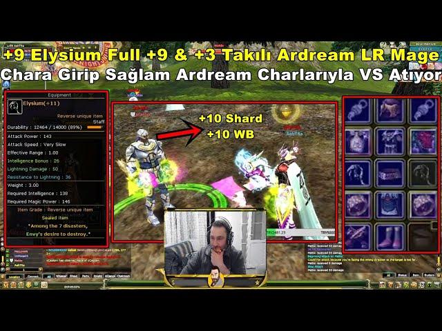 BabanınOğluKemal | +9 Elysium & Full +9 & +3 Takılı Ardream LR Mage Chara Giriyor! | Knight Online