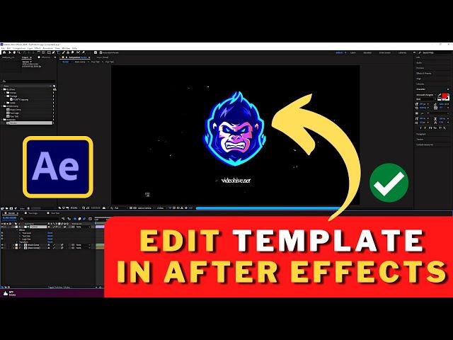 How To EDIT TEMPLATES In ADOBE After Effects 2023